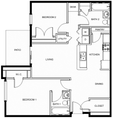 Unit - - floor plan