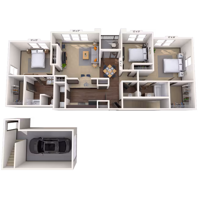 Zinnia 08826 floor plan