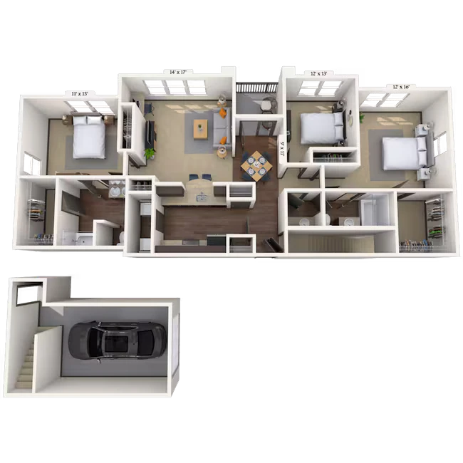 Zinnia 08826 floor plan