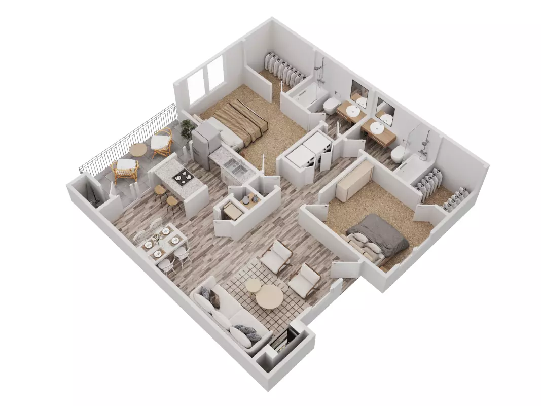 Unit 1736 1736 floor plan