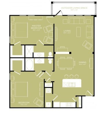 Unit 1320 1320 floor plan