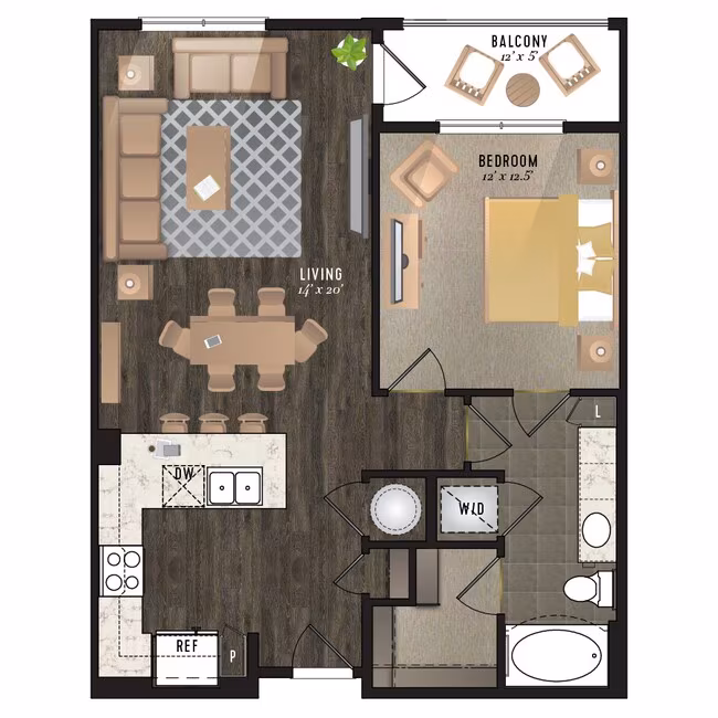 Unit 218 122 floor plan