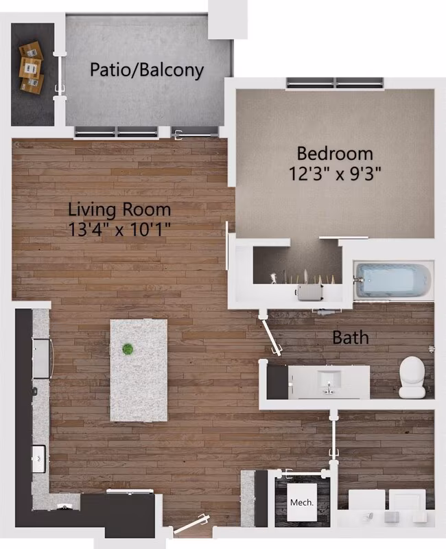 Unit 1313 1313 floor plan