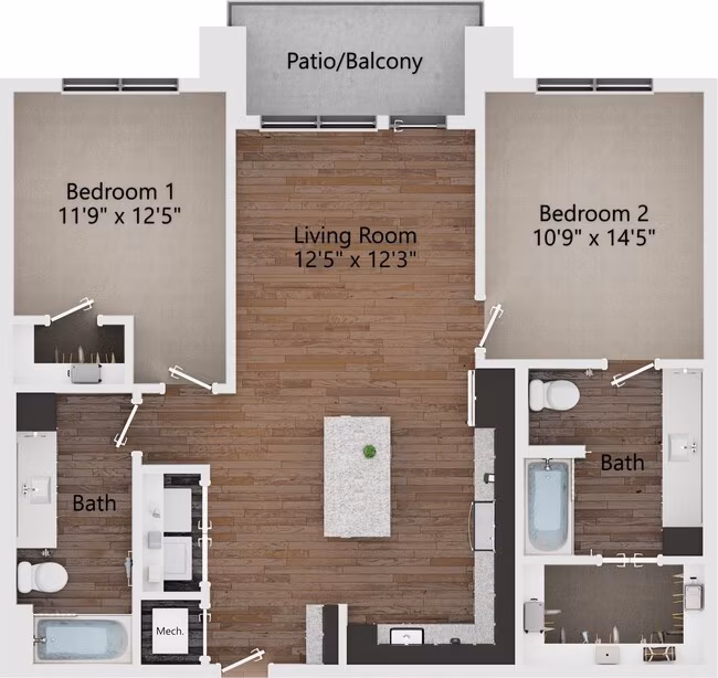Unit 5306 5306 floor plan