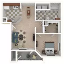 Unit 736 2031 floor plan