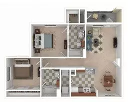 B2 - Essential Housing 1738 floor plan