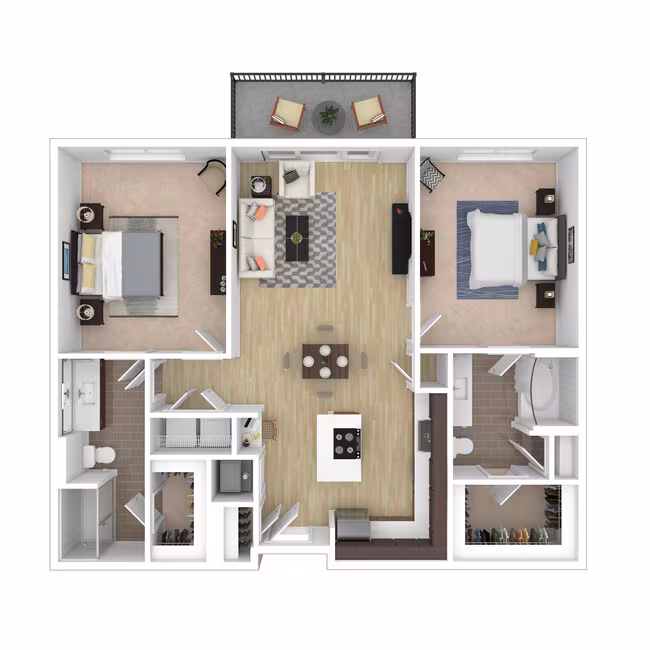2 Beds • 2 Bath 2244 floor plan