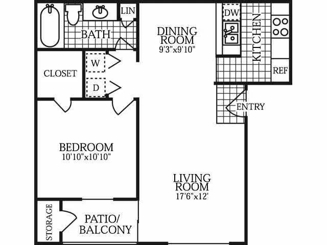 A4 1015F floor plan