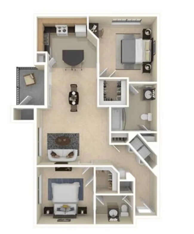 B2- Essential Housing 908 floor plan