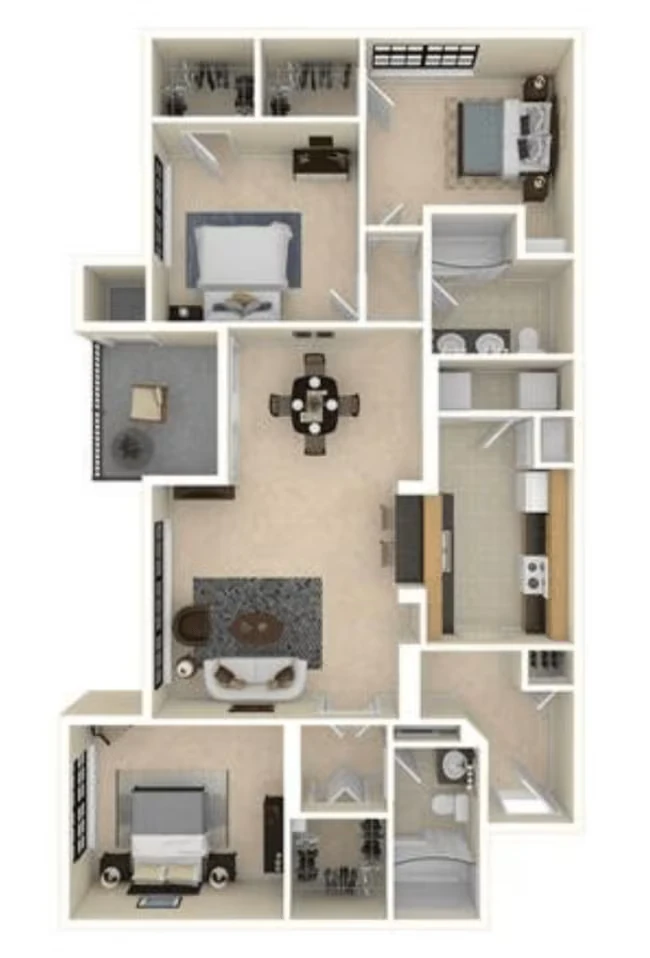 C1- Essential Housing 231 floor plan