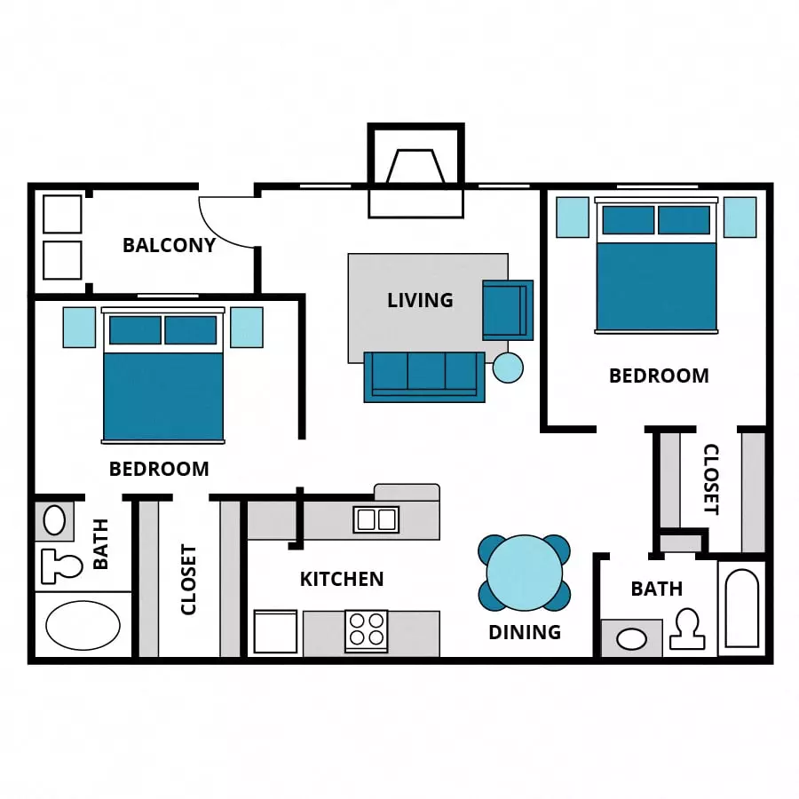 Unit 1158 1158 floor plan