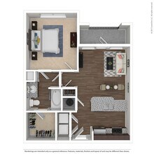 1 Bed • 1 Bath 3114 floor plan