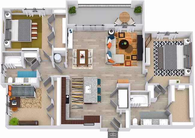 Unit 6226 6210 floor plan