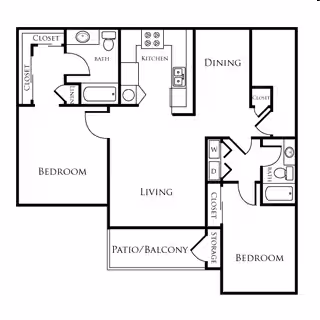 Unit 1100 1100 floor plan