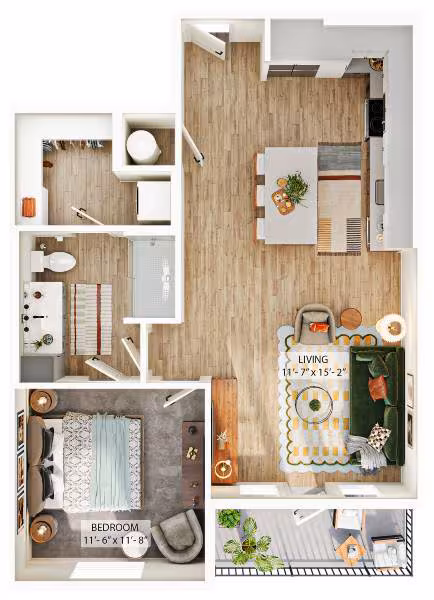 A4B 1418 floor plan