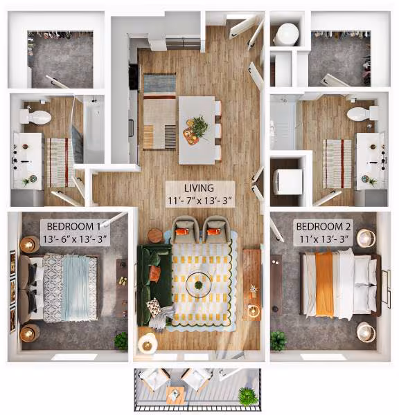 Unit 3413 3413 floor plan