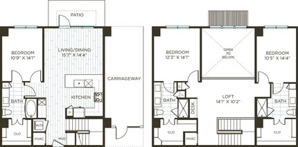 TH3 1-1050 floor plan