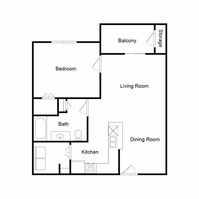 Unit 1306 1101 floor plan