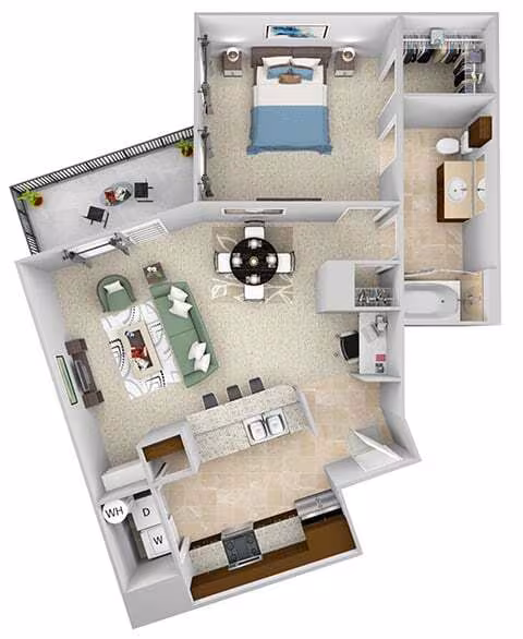 A6 402 floor plan