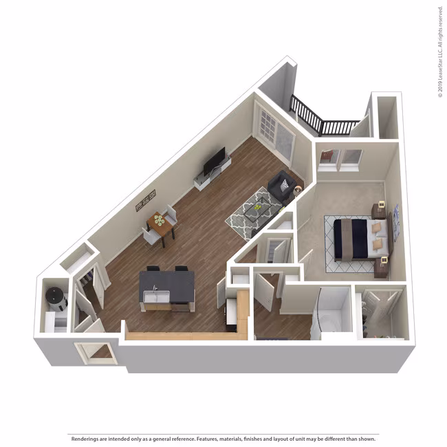 1 Bed • 1 Bath 4339 floor plan