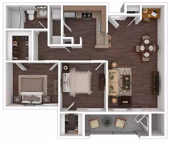 Unit 4-4207 4-4205 floor plan