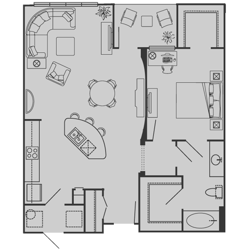 Unit 330 432 floor plan