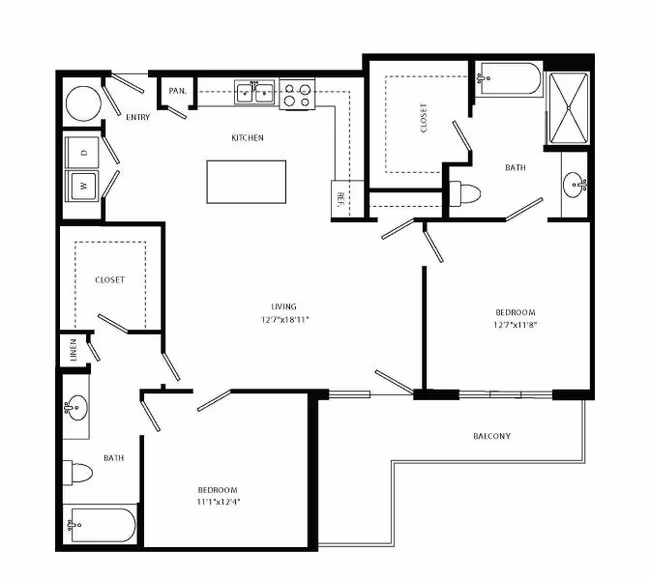 Unit 2077 1093 floor plan