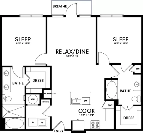 B2A 4020 floor plan