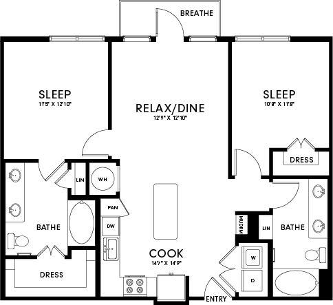 B2A 4018 floor plan