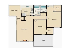 Unit AUCPEG 1507 floor plan