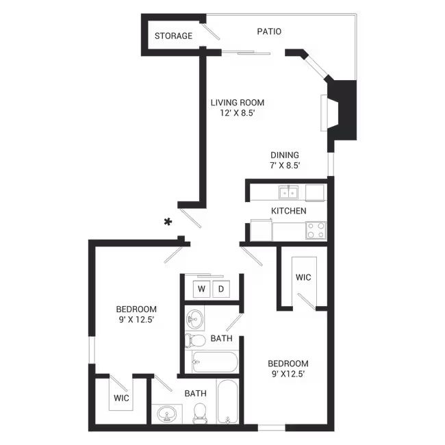 Unit 325 313 floor plan