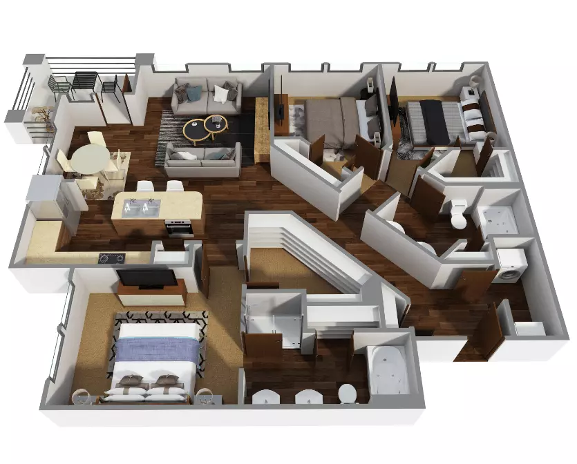 C1 A1221 floor plan