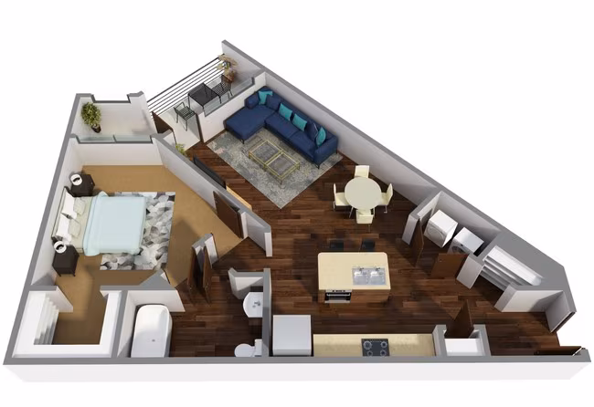 1 Bed • 1 Bath A1329 floor plan