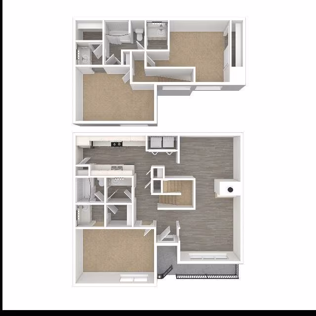 3 Beds • 2 Bath 220 floor plan