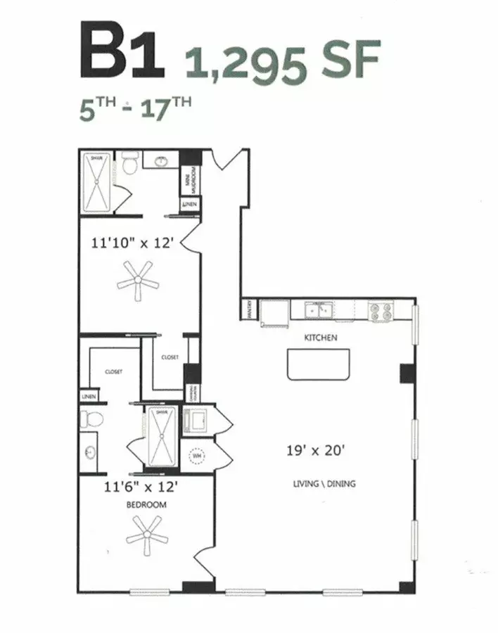 B1A 1004 floor plan