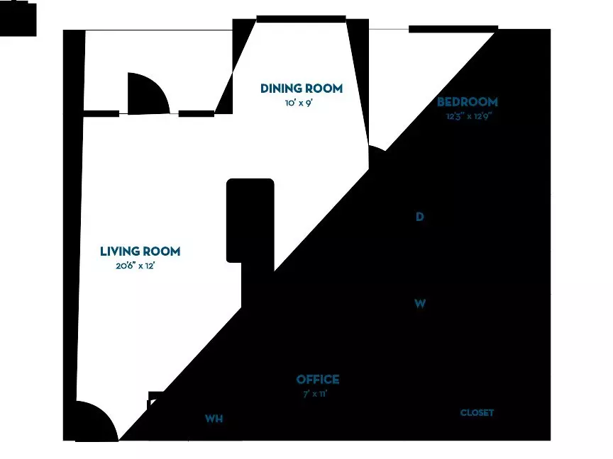 A1 1-1107 floor plan