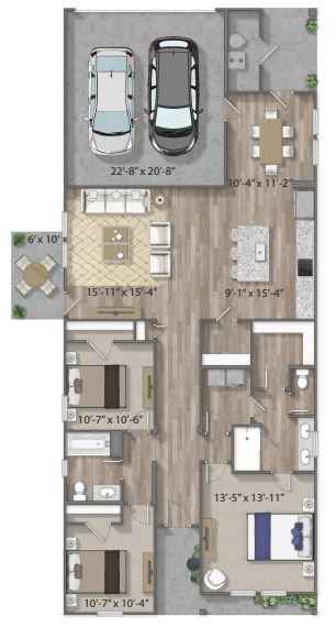 Unit 3011LL 3011LL floor plan