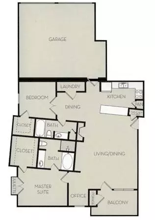 Unit I-201 I-201 floor plan