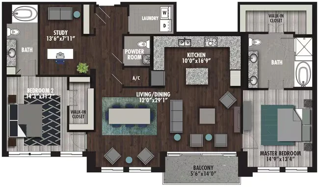 DR 1308 floor plan