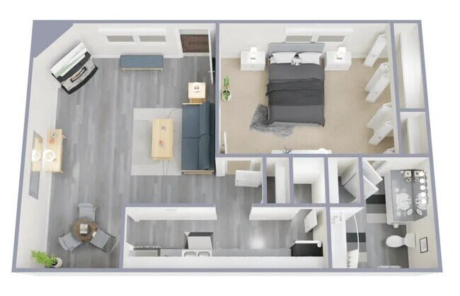 1 Bed • 1 Bath 261 floor plan