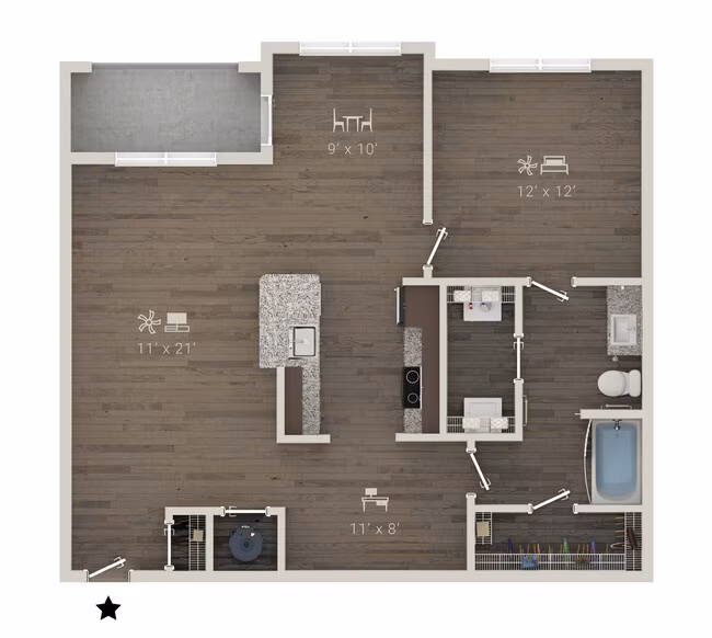 Unit 1305 1346 floor plan