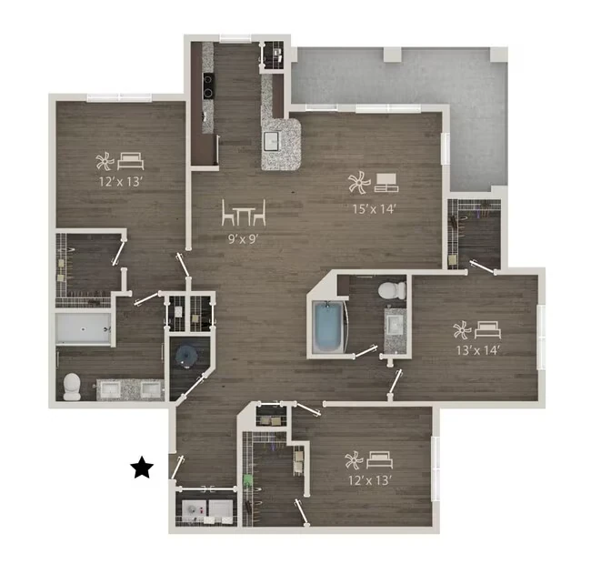 Cypress 3201 floor plan