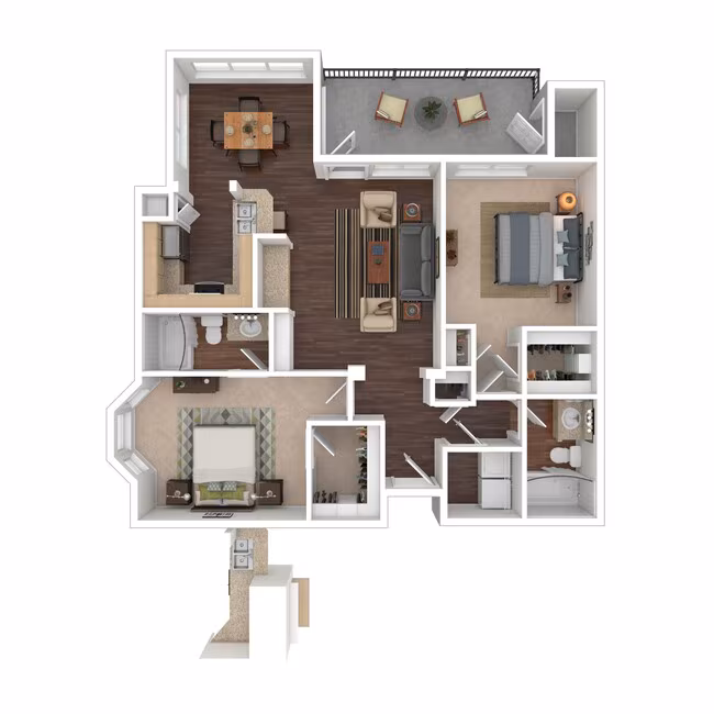 Unit 1736 1731 floor plan