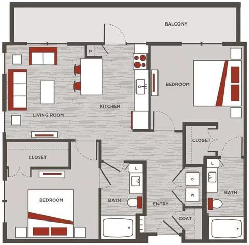 B2.1 3313 floor plan