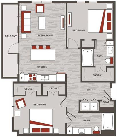 Unit 2214 2114 floor plan