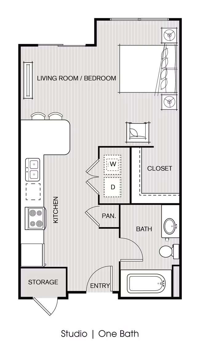 Studio 12645-1112 floor plan