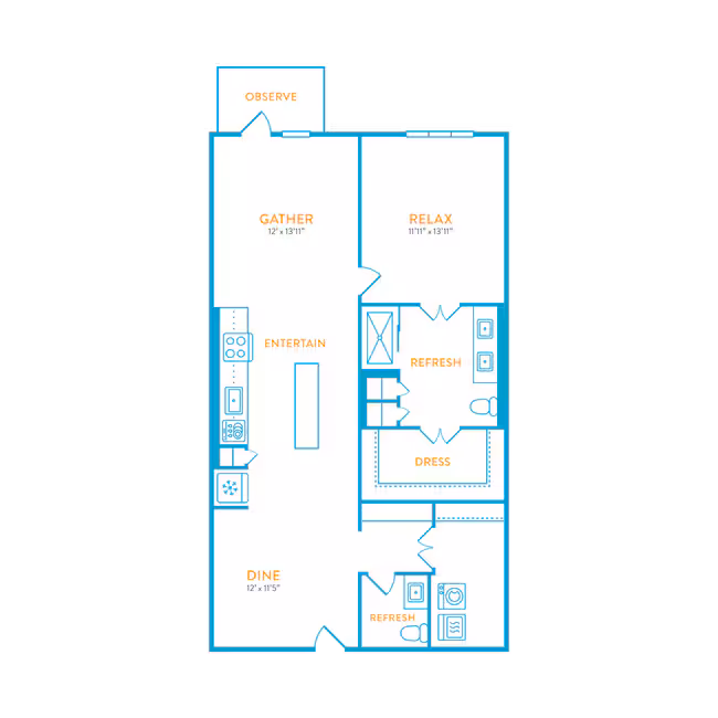 Unit 1215 1015 floor plan