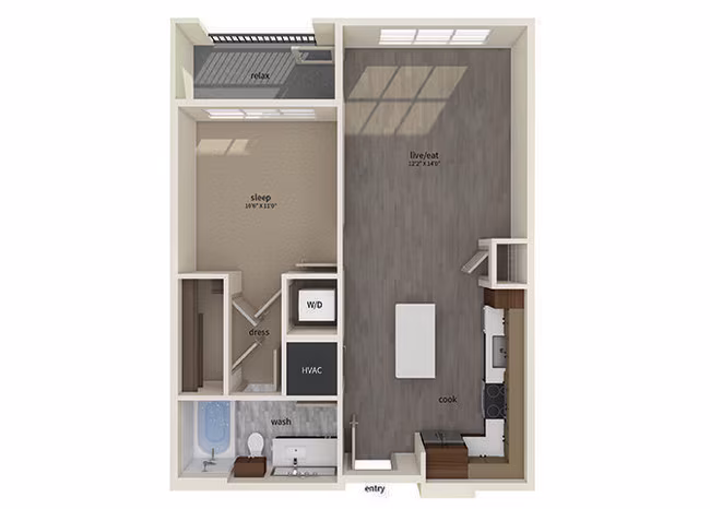 Unit 1036 3035 floor plan