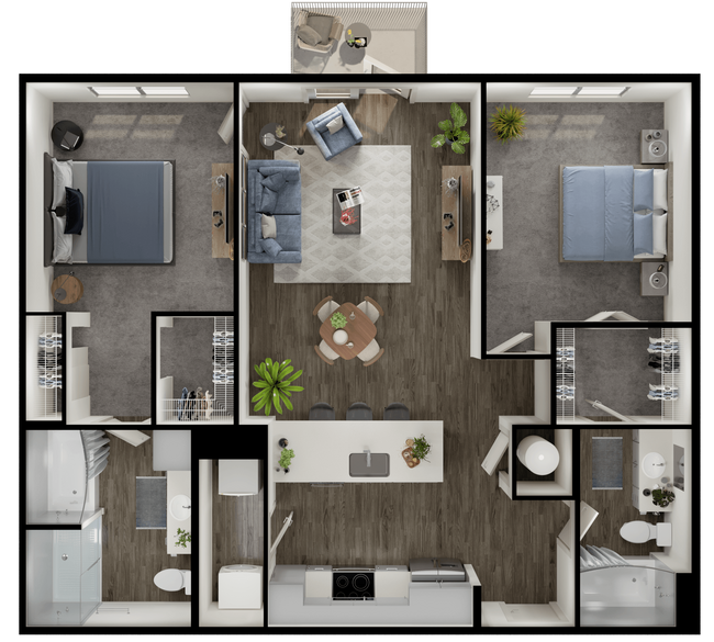 Unit 1318 1318 floor plan