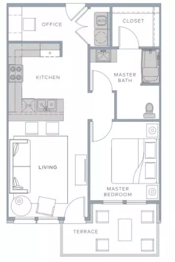 Unit 208 108 floor plan